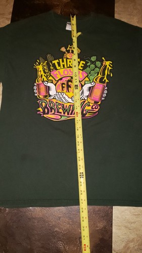Three Floyds Brewing -early Crest/“It’s Not Normal” Green  T-shirt: L - Picture 5 of 11