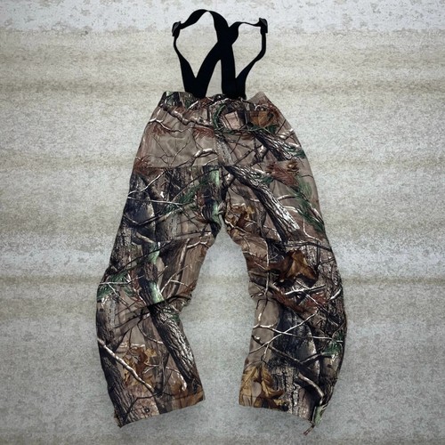 Vintage Realtree Hunting Camo Overalls Baggy Wide Leg Fit Youth S Insulated 90s - Picture 2 of 5