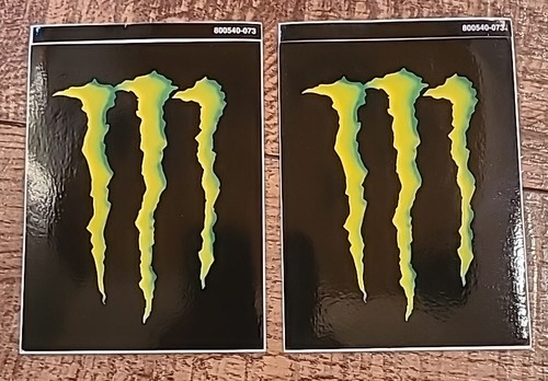 2 Monster Energy Promotional Stickers Decals 3.25x4.25 Inches - Picture 1 of 4
