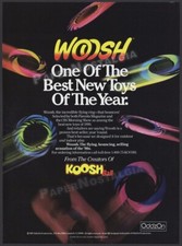 WOOSH Toy - Original 1992 Trade AD / ADVERTISEMENT OddzOn Koosh Ball Line promo