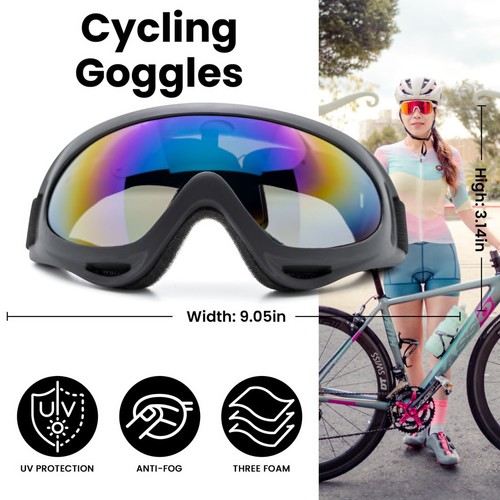 Ski Goggles Snow Snowboard Glasses Anti-Fog Eyewear Windproof For Youth & Adults - Picture 6 of 17