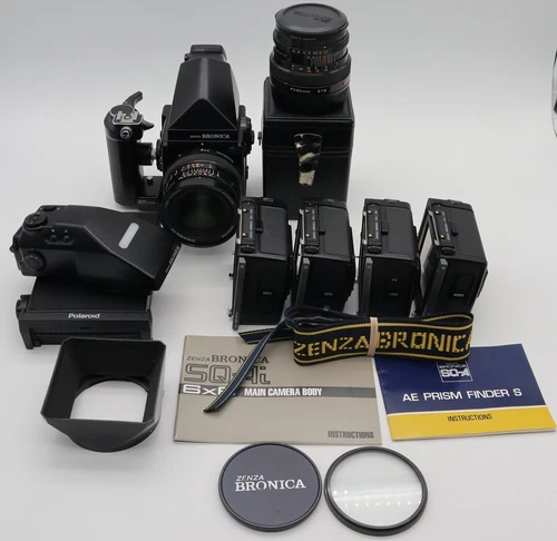 Zenza Bronica SQ-Ai 6x6 Film Camera AE SQ-i Finder PS50mm 1:3.5 Plus A Lot More