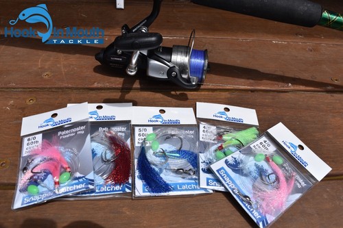 10 Pink Whiting Flasher Rigs - Fishing Rigs Paternoster 20lb Leader #4 Snapper - Picture 7 of 12