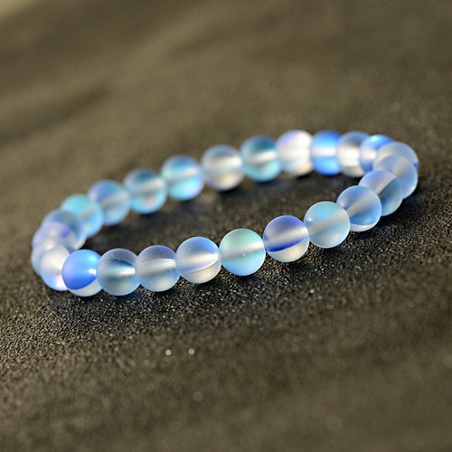 Fashion Moonstone Quartz Healing Beaded Bracelet Natural Stone Bangle Jewelry - Picture 19 of 86