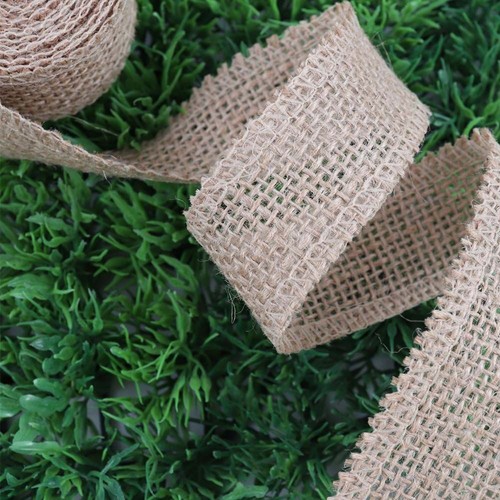 DIY Crafts Wedding Decorative Jute Burlap Ribbon Gift Packing Bag Warrping - Picture 6 of 14