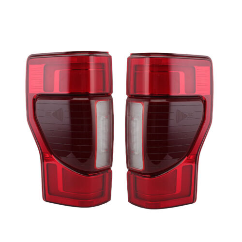 2PCS Left&Right LED Tail Light Brake W/Blind Spot For Ford F250 2020-2021 2022 - Foto 2 di 8