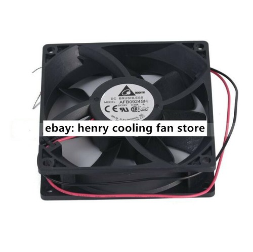 Delta Fan AFB0924SH Axial Fan DC 24V 0.50A 92*92*25mm 2-wires Server Cooling Fan - Picture 3 of 4