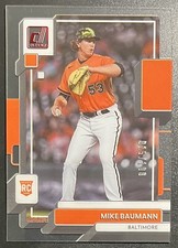 MIKE BAUMANN RC 15/100 Red 2022 Clearly Donruss #9 Baltimore Orioles