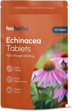 Echinacea Tablets High Strength 3000mg - 10:1 Echinacea Extract (90 Tablets)