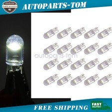 20X T10 194 168 W5W 2825 COB LED License Plate Interior Light Bulbs 6000K white