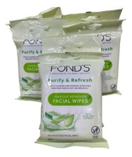 Ponds Purify/Refresh Makeup Remover Facial Wipes Aloe Vera Ponds 6x10 count= 60