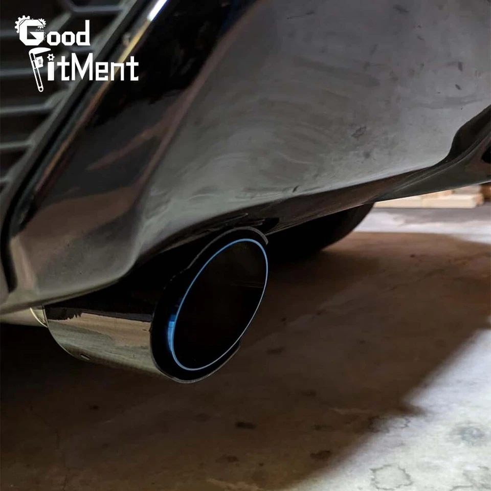 Real Carbon Fiber Exhaust Tip 2.5" Inlet-3.5" Outlet For Cadillac Escalade ESV Foto 2 de 4