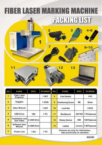 JPT MOPA 80W Faserlaser Markierung Gravur Schneiden Autofokus motorisierte Z-Achse - Bild 10 von 10