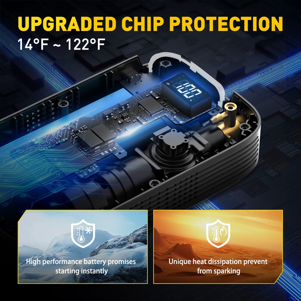 Portable Car Jump Box 12v Battery Jumper Car Starter Booster Truck