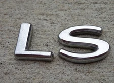 Lincoln LS emblem letters badge decal symbol V8 OEM Factory Genuine Stock