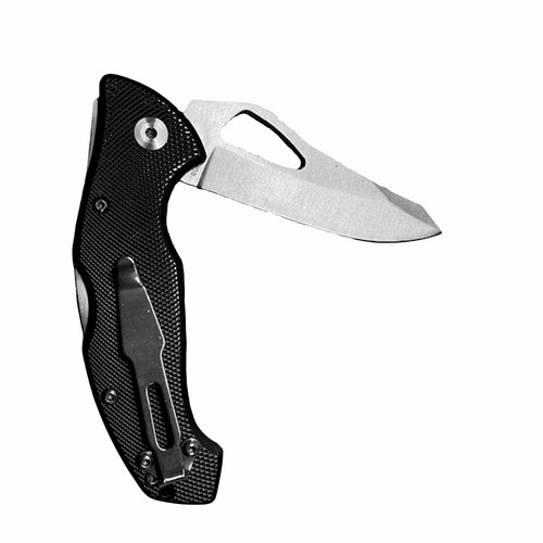 Ariat Engraved Logo Folding Stainless Steel Plain Edge Knife(Black,3 Inch Blade) - Picture 2 of 4