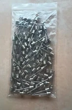 100 Sports Ball Inflating Air Pump Needles, Soccer Basketball, Football