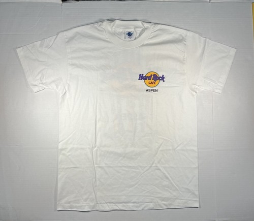 Hard Rock Cafe Aspen Vintage Single Stitch T Shirt Made In USA Hipster - Picture 2 of 10