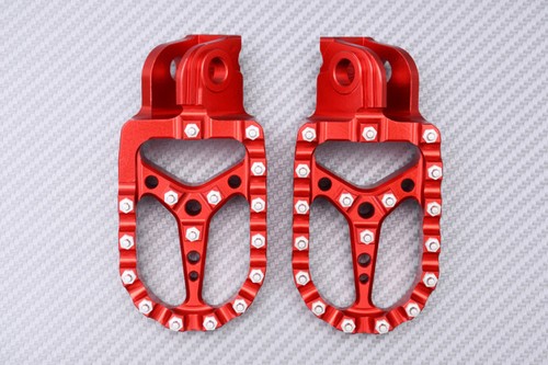 Pair Of Red Alu Enduro / OffRoad Footrests KTM RALLY 660 FACTORY REPLICA 2003... - Picture 2 of 5
