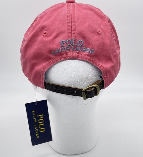 Polo Ralph Lauren Herren Chino Cap Baseballmütze, Nantucket rot mit mehrfarbigem Pony - Bild 2 von 6