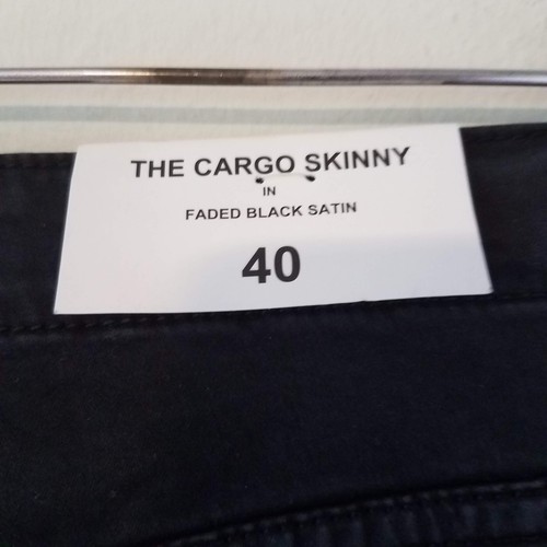 Zara Woman Jeans Schwarz The Cargo Skinny in Faded Black Satin Skinny Damen 40 - Bild 9 von 11