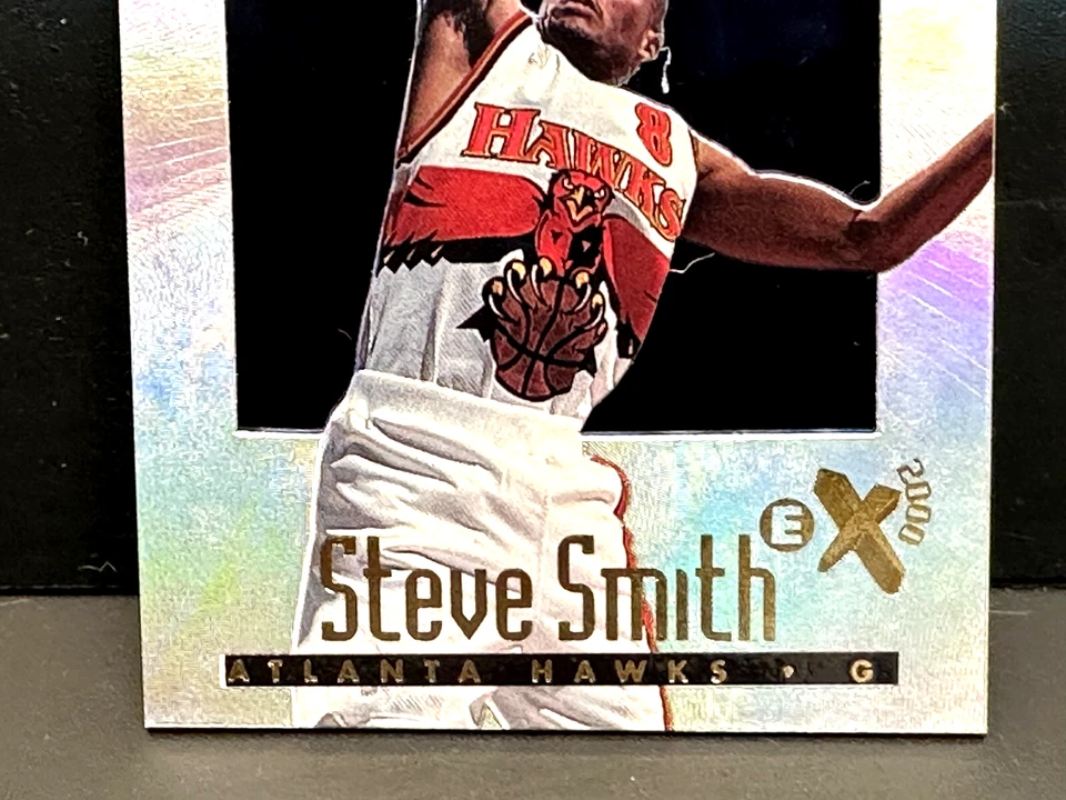 Steve Smith 1996-97 Skybox EX-2000 Credenciales SP #3 Atlanta Hawks/499 ¡Limpio! Foto 3 de 4