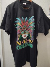 Vintage Mardi Gras T-shirt 1990 Fruit Of The Loom Made In The USA XL New Orleans