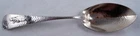 GORHAM STERLING HAMMERED BERRY SPOON WITH APPLIED MAIDEN PICKING FRUIT
