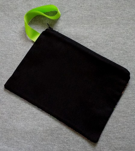 Neon Blockhead Wristlet Clutch Bag Purse NKOTB Handmade to Order - Picture 4 of 4