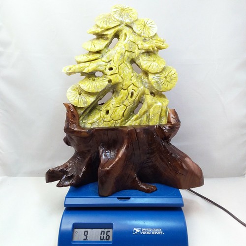 LanTian Jade, tree, 13.5", carving, specimen, display, #R-3202 - Picture 10 of 10