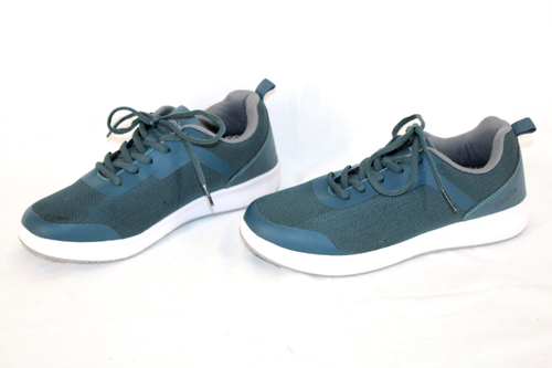 Sanita Concave Safety Work Shoes Women's US 8 Teal Green Lace-Up 204024