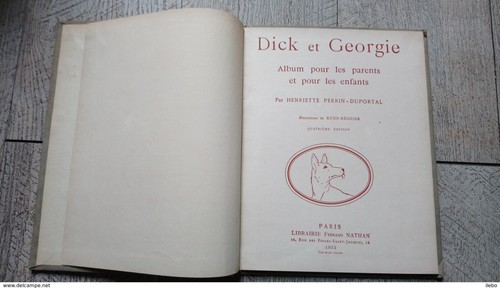 dick et georgie perrin duportal illustré par kuhn régnier 1932 enfantina chien - 第 2/4 張圖片