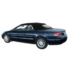 Sebring Convertible Top 01-06 In Black Twill Cloth With Heated Glass Window