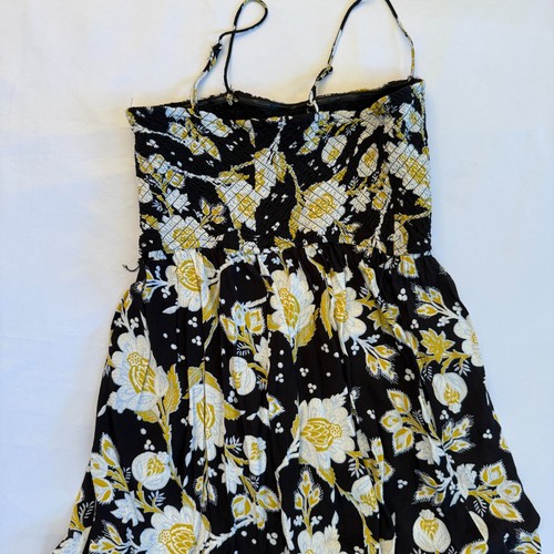 FREE PEOPLE JUMPSUIT WEITES BEIN S GEBLÜMT SCHWARZ GELB LITTLE OF YOUR LOVE MOONLESS - Bild 7 von 24