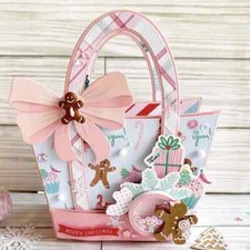 3D Tote Bag Metal Cutting Dies Stencils Scrapbooking Decorative Card Paper Craft