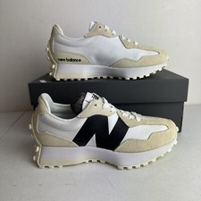 New Balance 327 Women's Shoes Beige/White/Black Size Uk 4 WS327AW