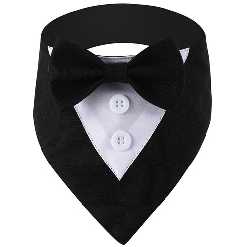 Dog Collar with Bow Tie,Formal Dog Wedding Bandana,Adjustable Pet Wedding❤Attire - Picture 25 of 41