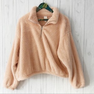 teddy sherpa pullover