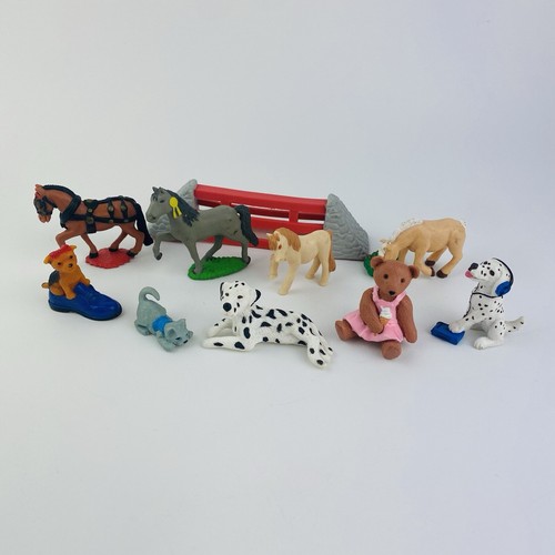 Vintage Welpen Pony Teddy in meiner Tasche Figur Konvolut