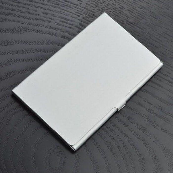 Stainless Steel Business ID Credit Card Wallet Holder Metal Pocket Case Box AU - Zdjęcie 8 z 12