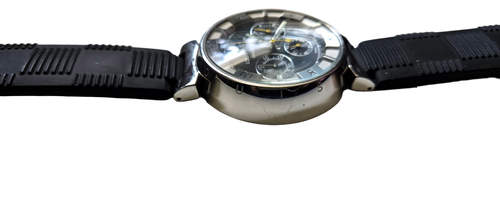 LOUIS VUITTON LV277 TAMBOUR CHRONOGRAPH MEN'S WRISTWATCH DATE SWISS - Picture 3 of 7