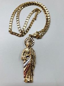 cadenas de oro en los angeles california san judas tadeo de oro laminado en tres tono y cadena ebay cadenas de oro en los angeles california san judas tadeo de oro laminado en tres tono y cadena ebay