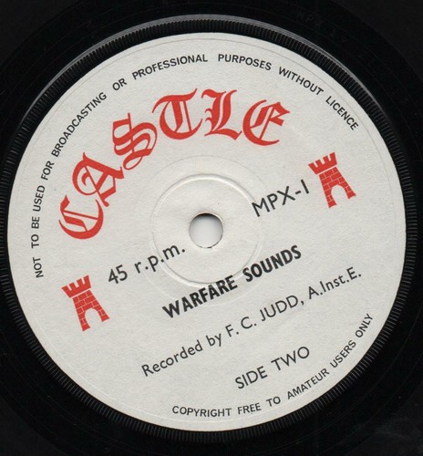 F.C. JUDD military parade and warfare sounds 1963 UK CASTLE SOUND EFFECTS EP - Picture 4 of 4
