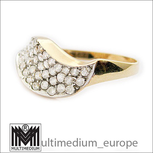 Anillo de oro 585 er circonitas 14ct 14k oro amarillo - Imagen 2 de 6
