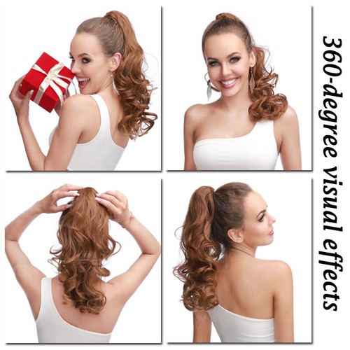 One Piece Jaw Claw Ponytail Real Thick Natural As Human Pony Tail Hair Extension - Picture 7 of 66