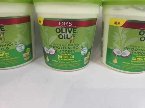 ORS Olive Oil Style & Curl Define Smooth N Hold Pudding With Coconut Oil 5 Count - Picture 2 of 6