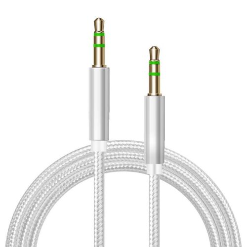 Câble auxiliaire jack vers jack 3,5 mm câble audio mâle stéréo 1 m voiture PC prise téléphone Royaume-Uni neuf - Photo 14/20