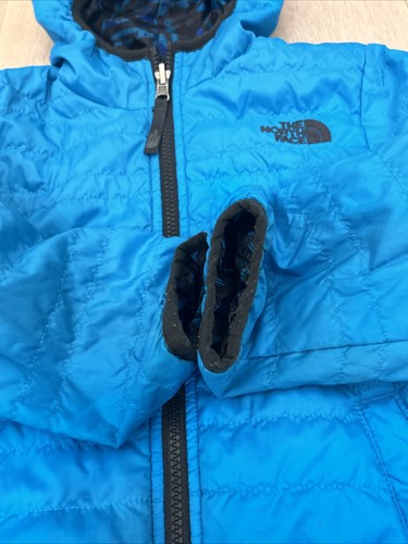 THE NORTH FACE BOYS REVERSIBLE LIGHTLY PUFFED JACKET SZ 5 T - Picture 6 of 9