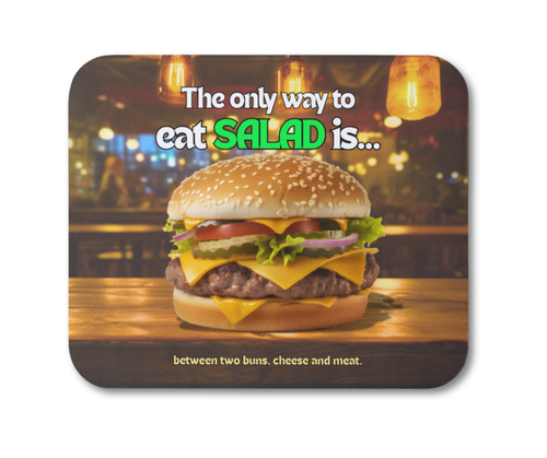 Funny Mouse Pad, Computer Mouse Pad, Burger Mouse Pad, BBQ, Grill, Funny Pad