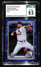 2020 Bowman Chrome Prospects Mega Box Blue #d/150 Alvaro Seijas CSG 9.5